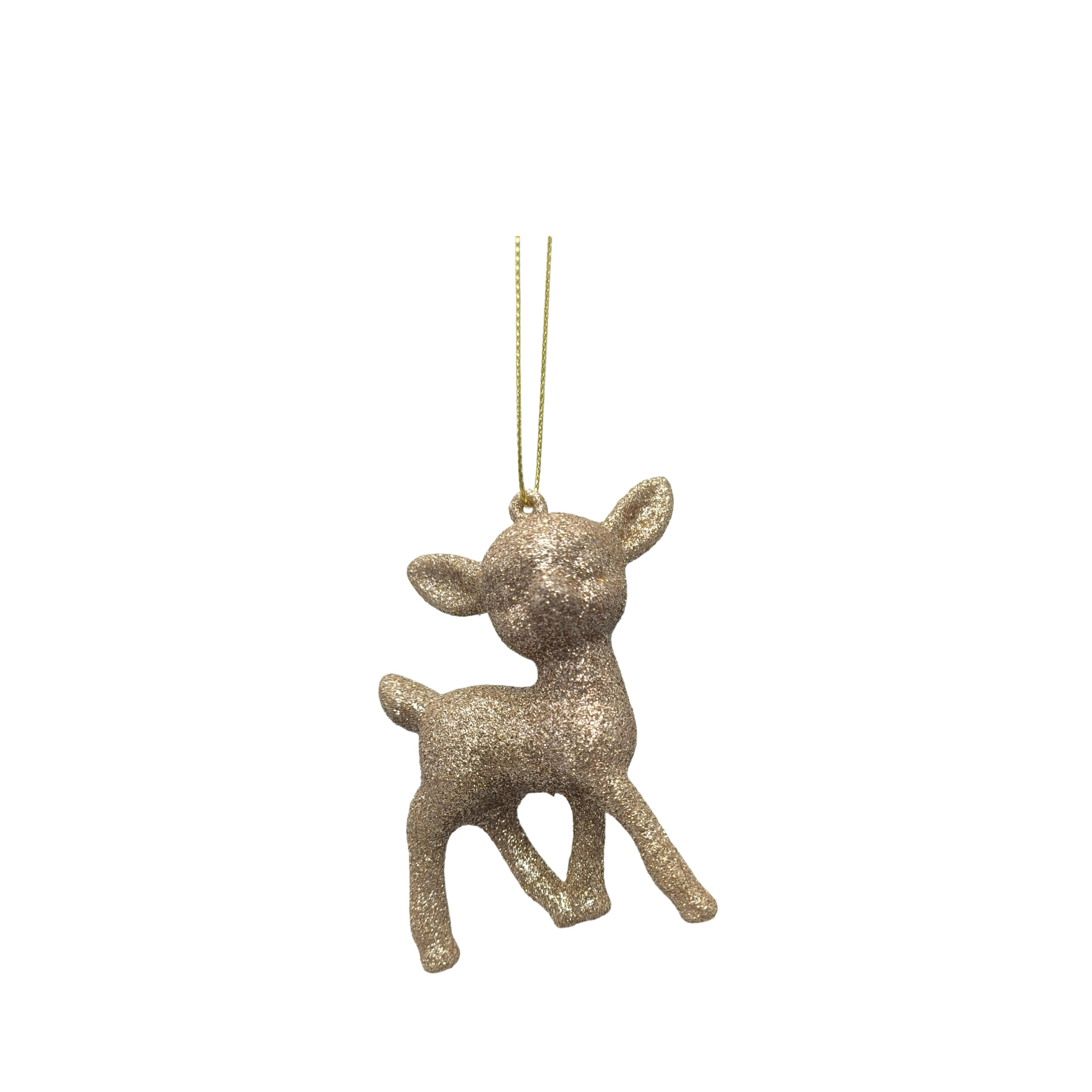 Bambi Weihnachtskugeln mit Glitzer